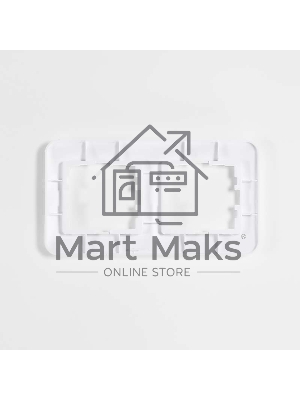 Рамка 2-м KARINA LIFE горизонт. белый LEZARD 708-0200-147