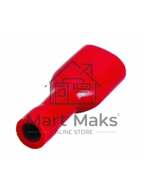 Клемма плоская полностью изолированная гнездо 6.6 мм 0.5-1.5 мм² (РППи-м 1.5-(6.3)) Rexant