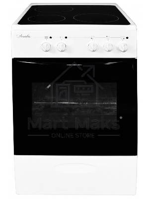 Плита электрическая Лысьва EF3001MK00 белый, конфорок 3 шт, духовка 57 л, 50 см x 84 см x 60 см (без крышки)