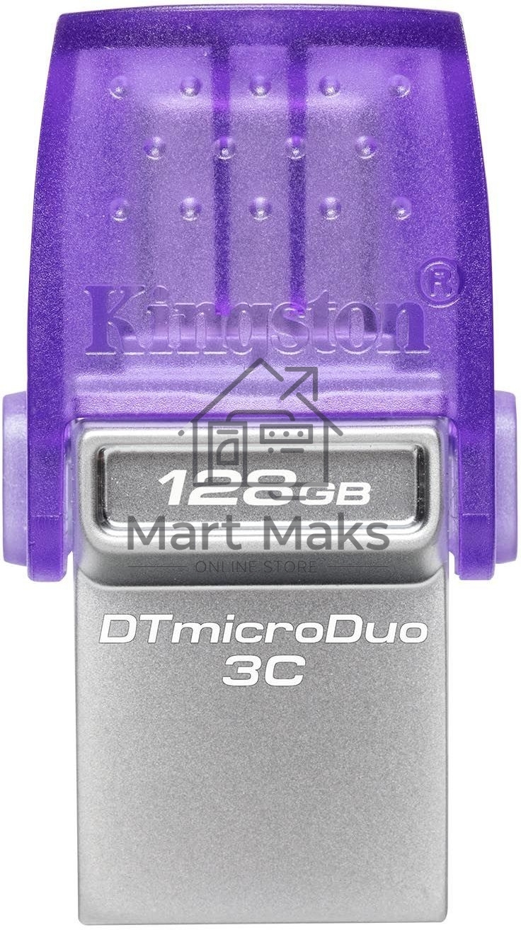 Флешка USB R/W R/W Kingston 128Gb DataTraveler microDuo 3C DTDUO3CG3/128GB USB3.0 фиолетовый