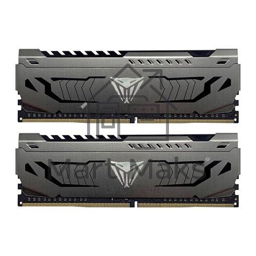 Оперативная память Patriot Viper Steel, DDR4, 16GB (2x8 GB), 3733 MHz, CL17, DIMM, радиатор, черный