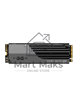 Накопитель SSD Silicon Power XS70, 2Tb, PCIe 4.0 x4, M.2 2280, NVMe, R/W 7300/6800, с радиатором