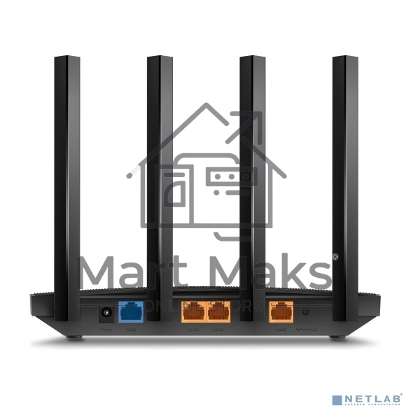 Роутер AX1500 Dual-Band Wi-Fi 6 RouterSPEED: 300 Mbps at 2.4 GHz + 1201Mbps at 5 GHzSPEC: 4× Antennas, 1GHz Dual Core CPU, 1× Gigabit WAN Port + 3× Gigabit LAN Ports, 1024-QAM, OFDMAFEATURE: Tether App, WPA3, Access Point Mode, IPv6 Supported, IPTV, Bea