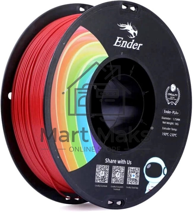 Пластик для принтера 3D Creality 3301010309 PLA d1.75мм 1кг 1цв. красный