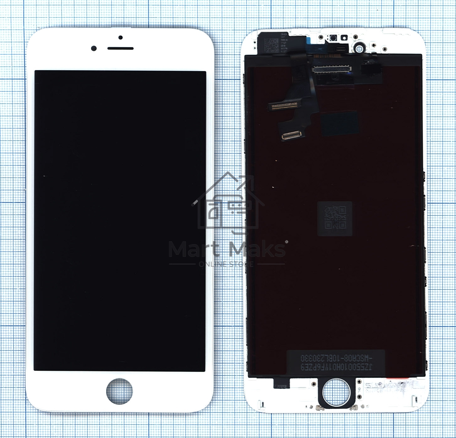 Дисплей Amperin для Apple iPhone 6 Plus в сборе с тачскрином (IPS), белый