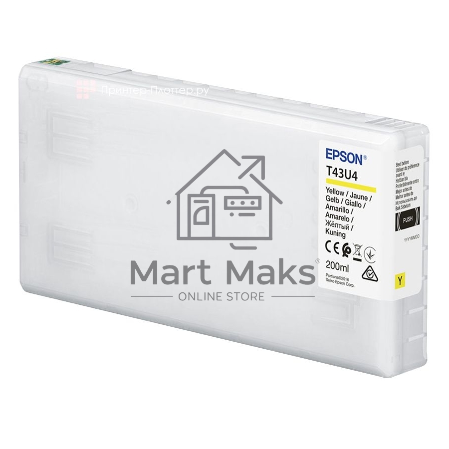 Картридж струйный Epson T43U (C13T43U440) желтый (200 мл) для SureLab SL-D800