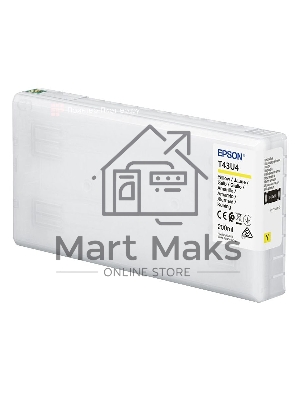 Картридж струйный Epson T43U (C13T43U440) желтый (200 мл) для SureLab SL-D800