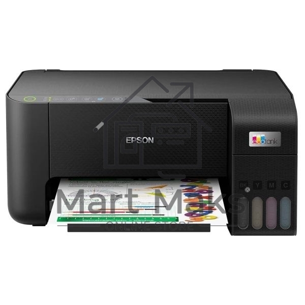 МФУ струйный Epson L3550 (C11CK59405), A4, цветной, печ. до 15 стр/мин. (ч/б) до 8 стр/мин. (цвет), скан. до 11 стр/мин. (ч/б) 28 стр/мин. (цвет), 4800 x 1200 dpi (печать) 1200x2400dpi (скан.), USB, Wi-Fi, Air Print