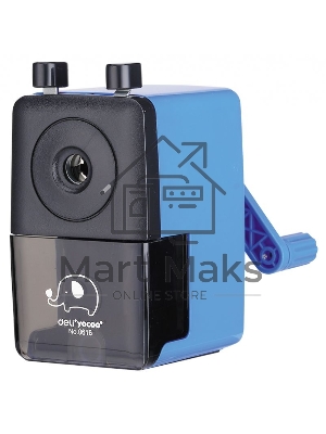 Точилка для карандашей механическая Deli E0616, 1 отверстие, пластик, ассорти, коробка