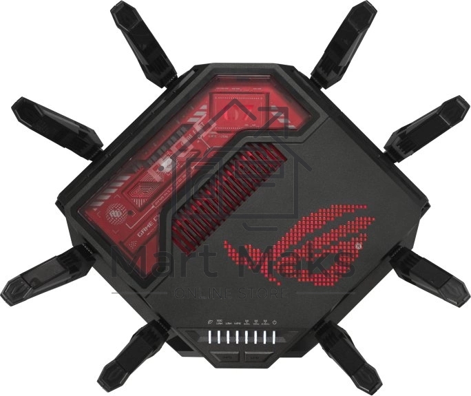 Маршрутизатор ASUS GT-BE19000, черный/красный, 90IG0850-MO9A0V