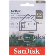 Флешка USB 256 Gb SanDisk CZ96 Ultra Eco, USB 3.2 зеленый