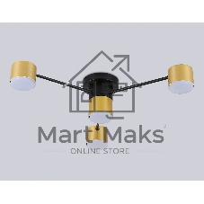 Потолочный светильник Ambrella light FL51722/4 BK/GD черный/золото GX53/4 max 12W 645*135