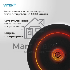 Чайник электрический Vitek Starlight VT-8829 1.7 л, 2200 Вт, разноцветный корпус: металл/пластик