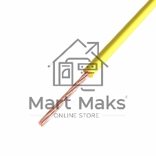 Провод ПГВА Rexant 1х0.50 мм², Cu, желтый, бухта 500 м