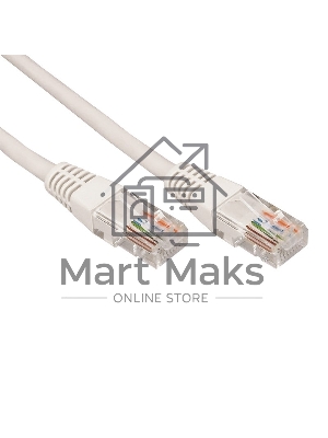 Коммутационный шнур Rexant патч-корд U/UTP RJ45-RJ45, cat.5e, PVC серый, 3м