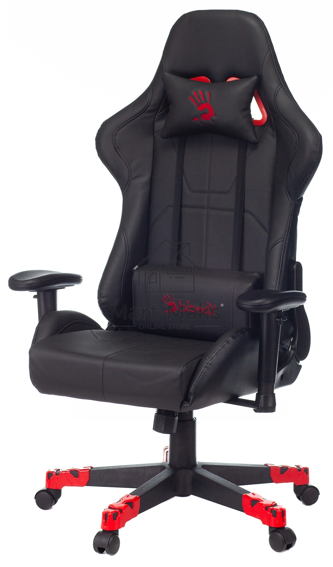 Кресло игровое A4Tech Bloody GC-550 черный, эко.кожа