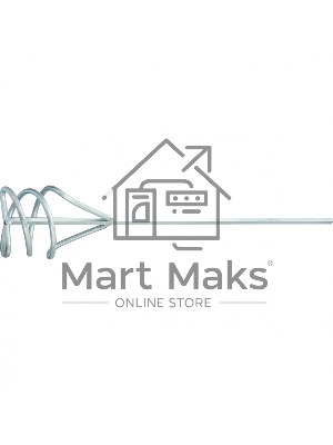 Миксер из оцинкованной стали, D 100 мм, L 450 мм, для песчано-гравийных смесей Сибртех