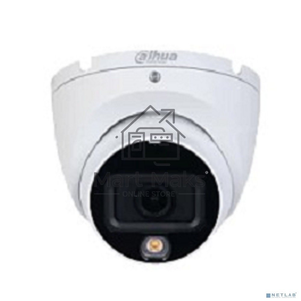 Камера видеонаблюдения аналоговая Dahua DH-HAC-HDW1200TLMP-IL-A-0280B-S6 2.8-2.8мм HD-CVI HD-TVI цв. корп.:белый (DH-HAC-HDW1200TLMP-IL-A-0280B)