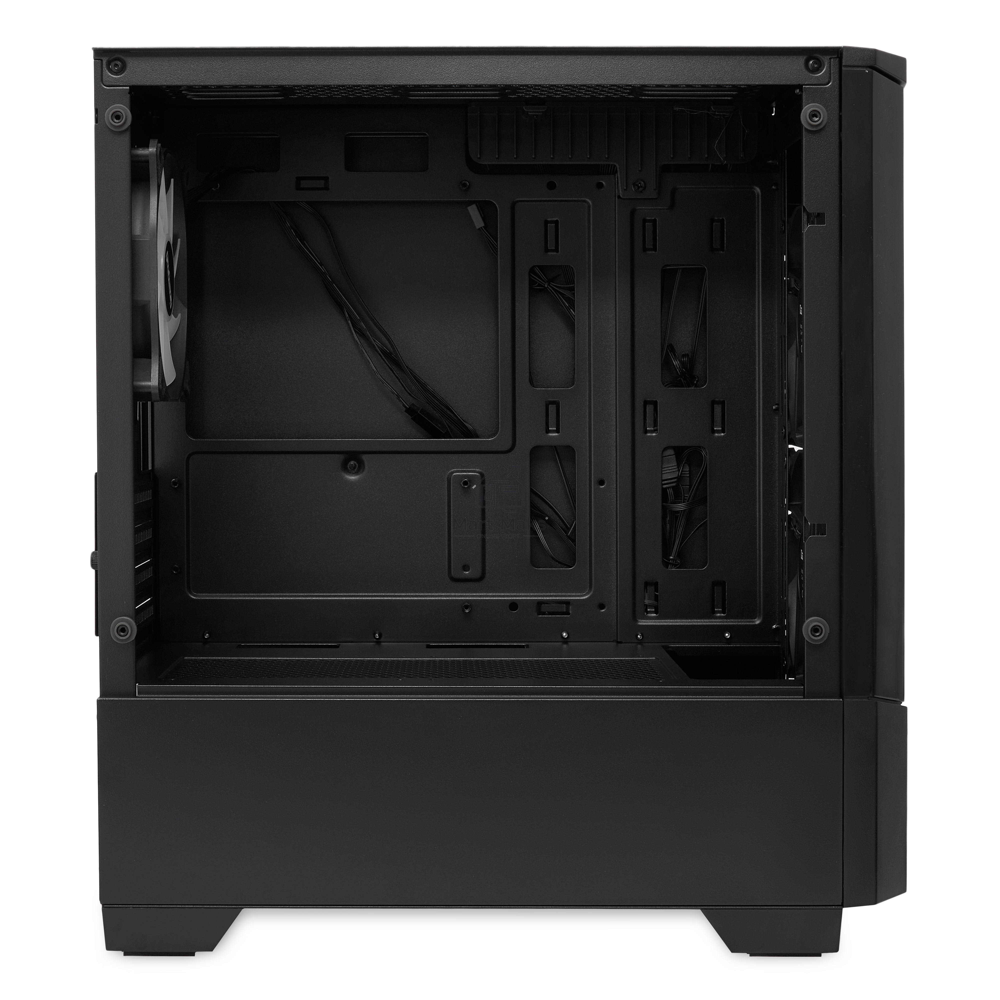 Компьютерный корпус  HSPD M330, Mesh Mini-tower, черный, TG, 0.6 SPCC, 3x120mm ARGB mATX, mITX 175/330/160mm 2x2.5