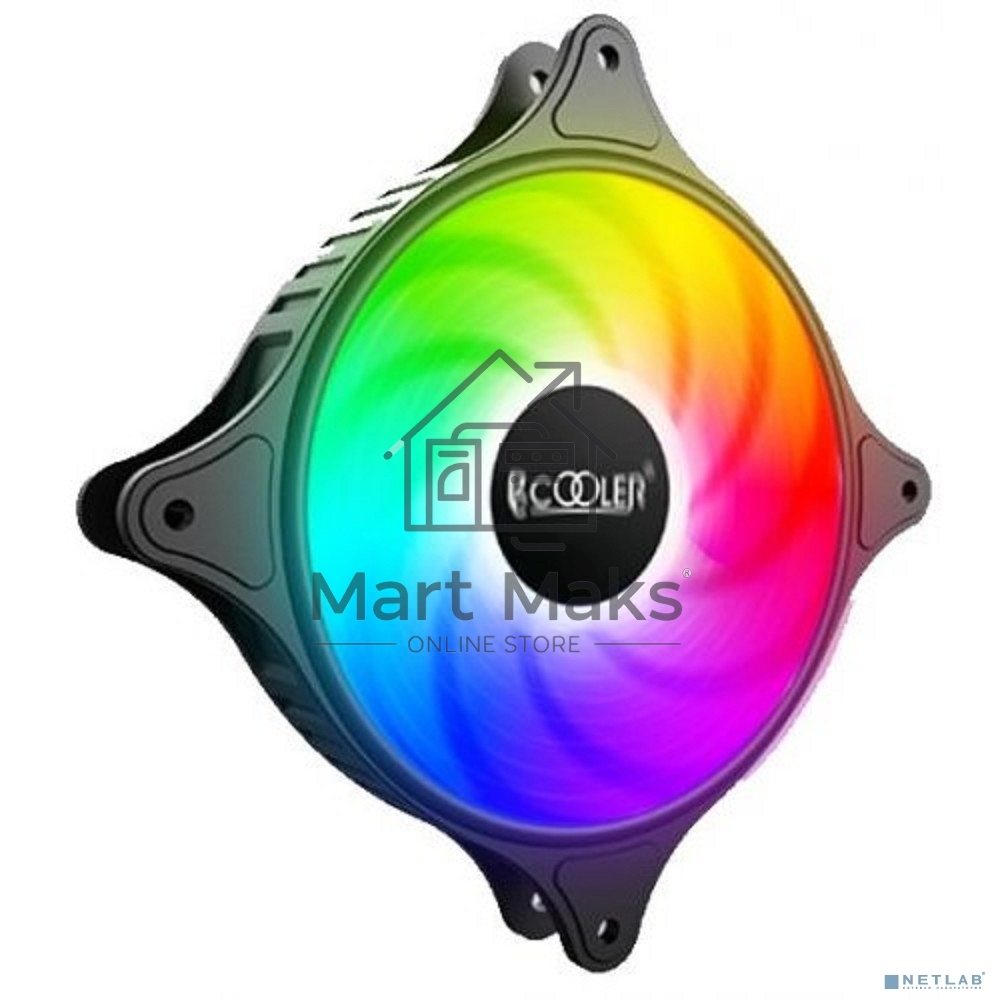 Вентилятор для корпуса PCCooler FX-120-3 черный, 120 мм, 1200 об/мин, 18 дБ, 3 pin