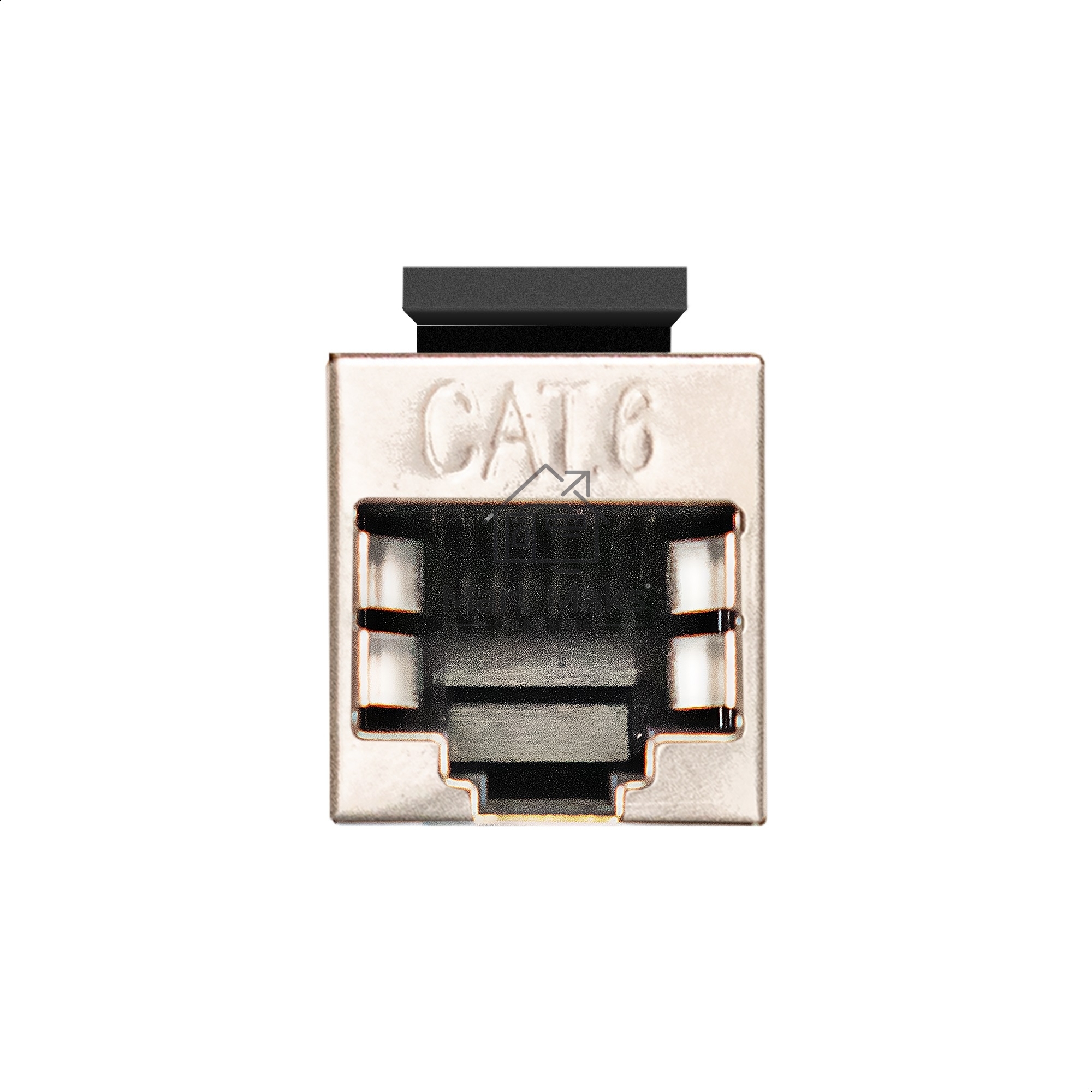Модуль проходной ExeGate CP45-KJ-SH-C5e (RJ45-RJ45 формата Keystone Jack, Кат.5e, экранированный)