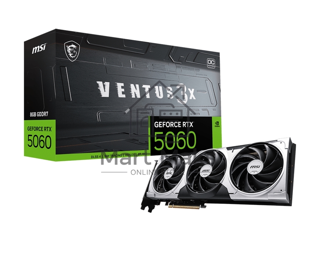 Видеокарта MSI GeForce RTX 5060 8G VENTUS 3X OC