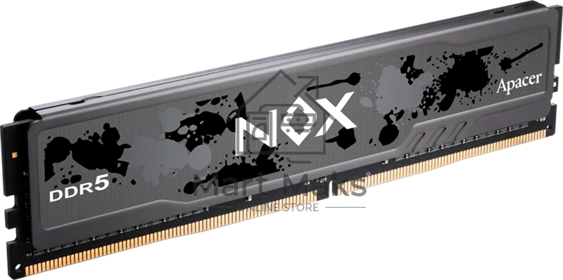 Оперативная память Apacer Nox, DDR5, 16GB (1x16 GB), 6000 MHz, CL40, DIMM, радиатор, черный