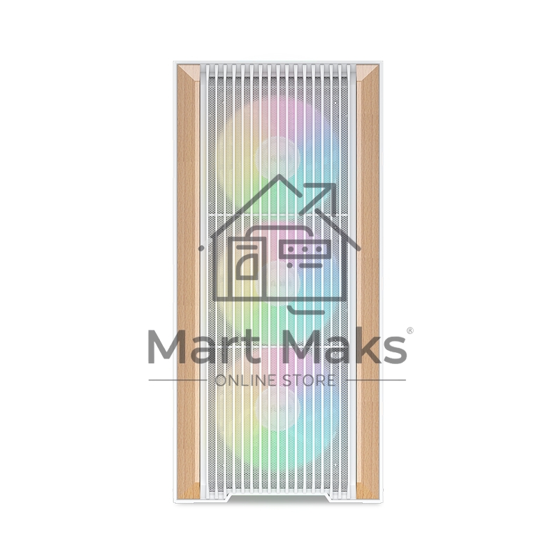 Компьютерный корпус без блока питания SAMA Z60 белый, Midi-Tower, TG, 4x140мм ARGb, 2xUSB 3.0 + 1xUSB 3.1 Type-C, E-ATX, ATX, mATX, mITX белый