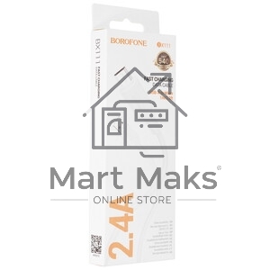 Кабель BOROFONE (6941991115066) BX111m для micro USB, 1 м, Black