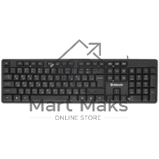 Клавиатура проводная Defender Element HB-520, USB, черный