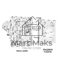 Комплект механизма электрической розетки ALFA Темная бронза матовый 2USB A+A 18W (быстрая зарядка) с/з QUANT (AP6390, VM155) MA639010
