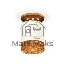 Светильник Ambrella Light XS7401123 SWH/PYG/CF белый песок/золото желтое полированное/кофе MR16 GU5.3 (N7929, C7401, N7195)