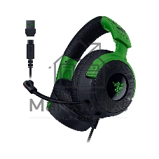 Гарнитура Razer Kraken V4 X зеленый/чёрный, проводная, подсветка
