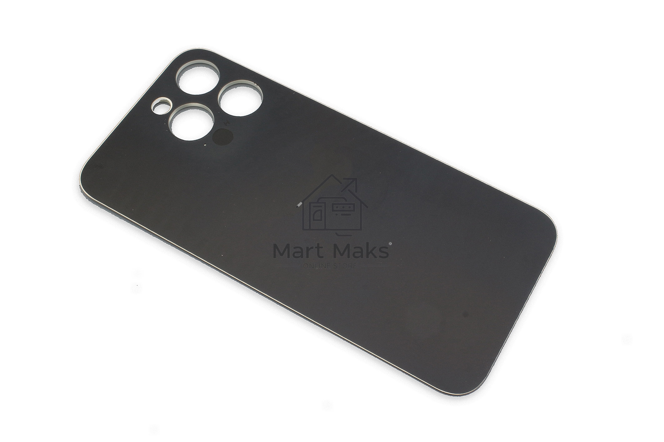 Задняя крышка (стекло) для iPhone 14 Pro Max (A2895) со стеклом камеры (широкий вырез) золотая