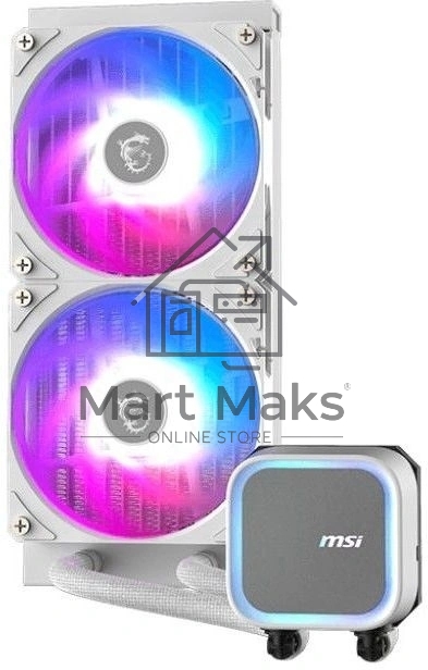 Система водяного охлаждения MSI Mag Coreliquid A13 240 RGB Soc-AM5/AM4/1700/1851 белый 3-pin 31.3dB Al 280W Ret (306-7ZWHA31-L80)
