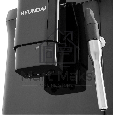 Кофемашина автоматическая Hyundai HAM-4001 черный, исп. кофе - молотый, 1.5 л, 1350 Вт, 20 Бар