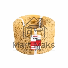 Провод ПГВА Rexant 1х0.50 мм², Cu, желтый, бухта 500 м