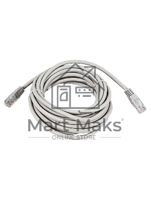 Коммутационный шнур Rexant патч-корд U/UTP RJ45-RJ45, cat.5e, PVC серый, 3м