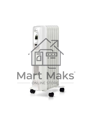 Обогреватель масляный Ballu Classic BOH/CL-07WRN (7 секций), белый, 1500 Вт, 20 м2, термостат