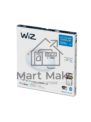 Светильник потолочный WiZ SuperSlim Ceiling 16W W RD 27-65K TW