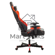 Кресло игровое A4Tech Bloody GC-870, черный/красный ромбик, эко.кожа, крестовина пластик