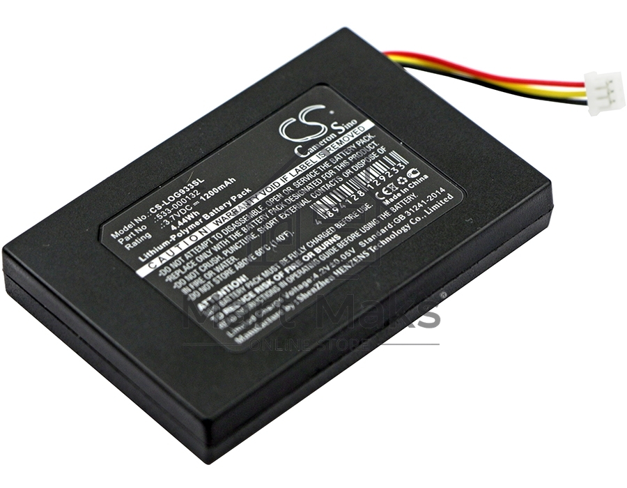 Аккумулятор CameronSino CS-LOG933SL для Logitech G933, G533 3.7V 1200mAh / 4.44Wh