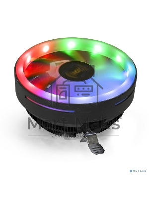 Кулер для процессора ExeGate Dark Magic EE126R-PWM.RGB черный, 120 мм, алюминий, 2000 об/мин, 24 дБ, 4 pin, 100 Вт, 67 мм