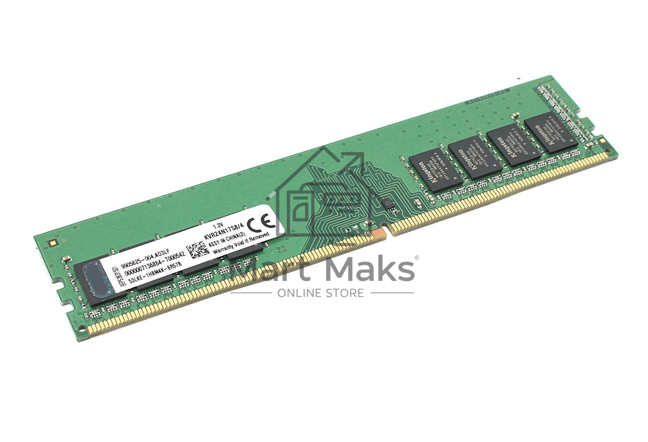 Оперативная память Kingston ValueRAM, DDR4, 4Gb (1x4 Gb), 2400 MHz, CL17, SO-DIMM