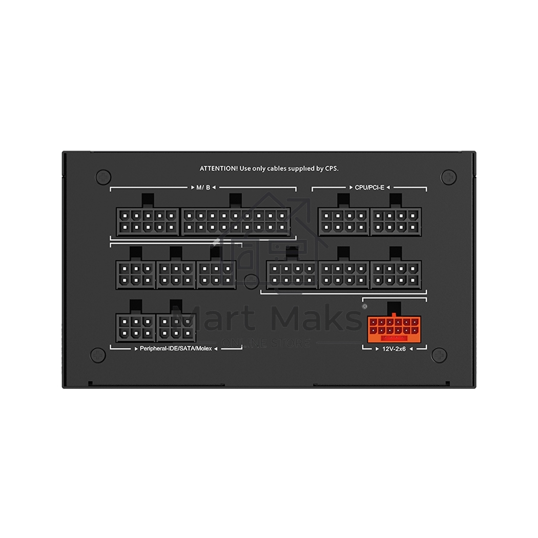 Блок питания PCCooler P5-YS850-G1F, 850Вт, 80 PLUS Gold, 135мм, модульный, черный