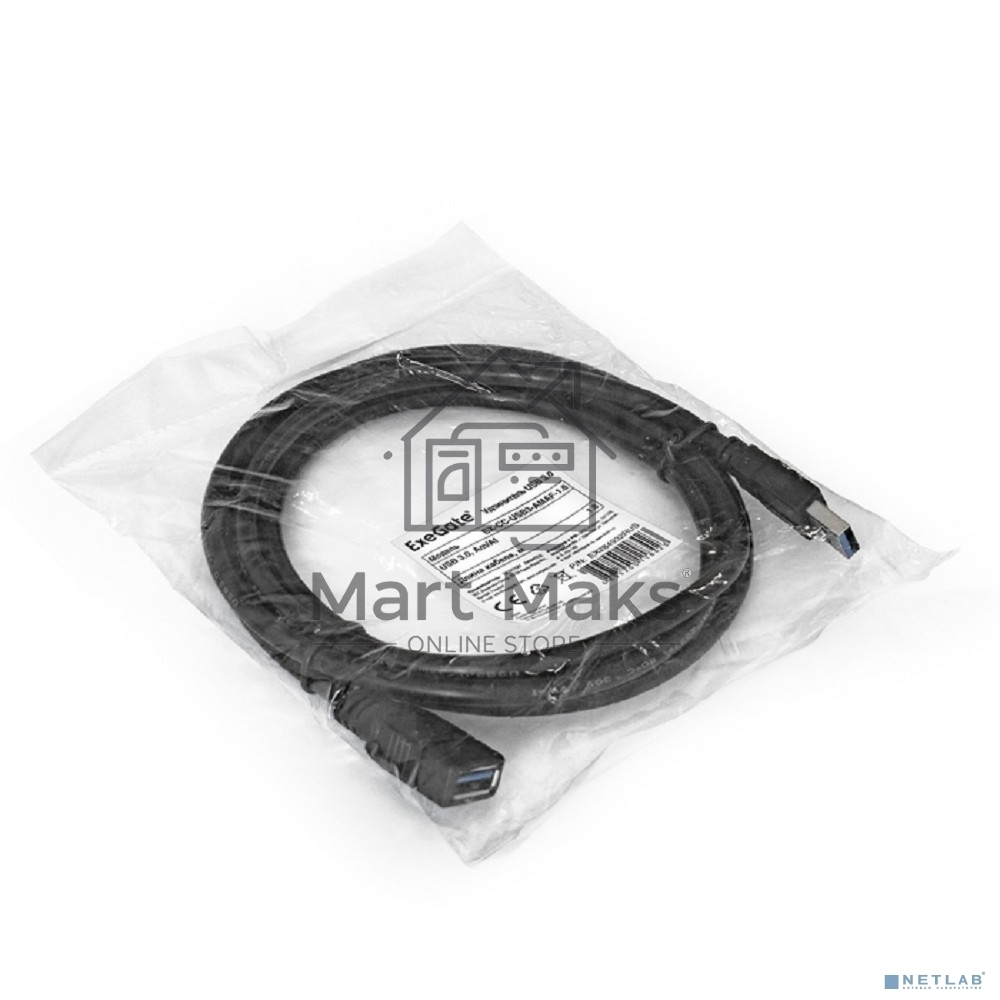 Удлинитель Exegate EX284931RUS  USB 3.0 ExeGate EX-CC-USB3-AMAF-1.0 (Am/Af, 1м)