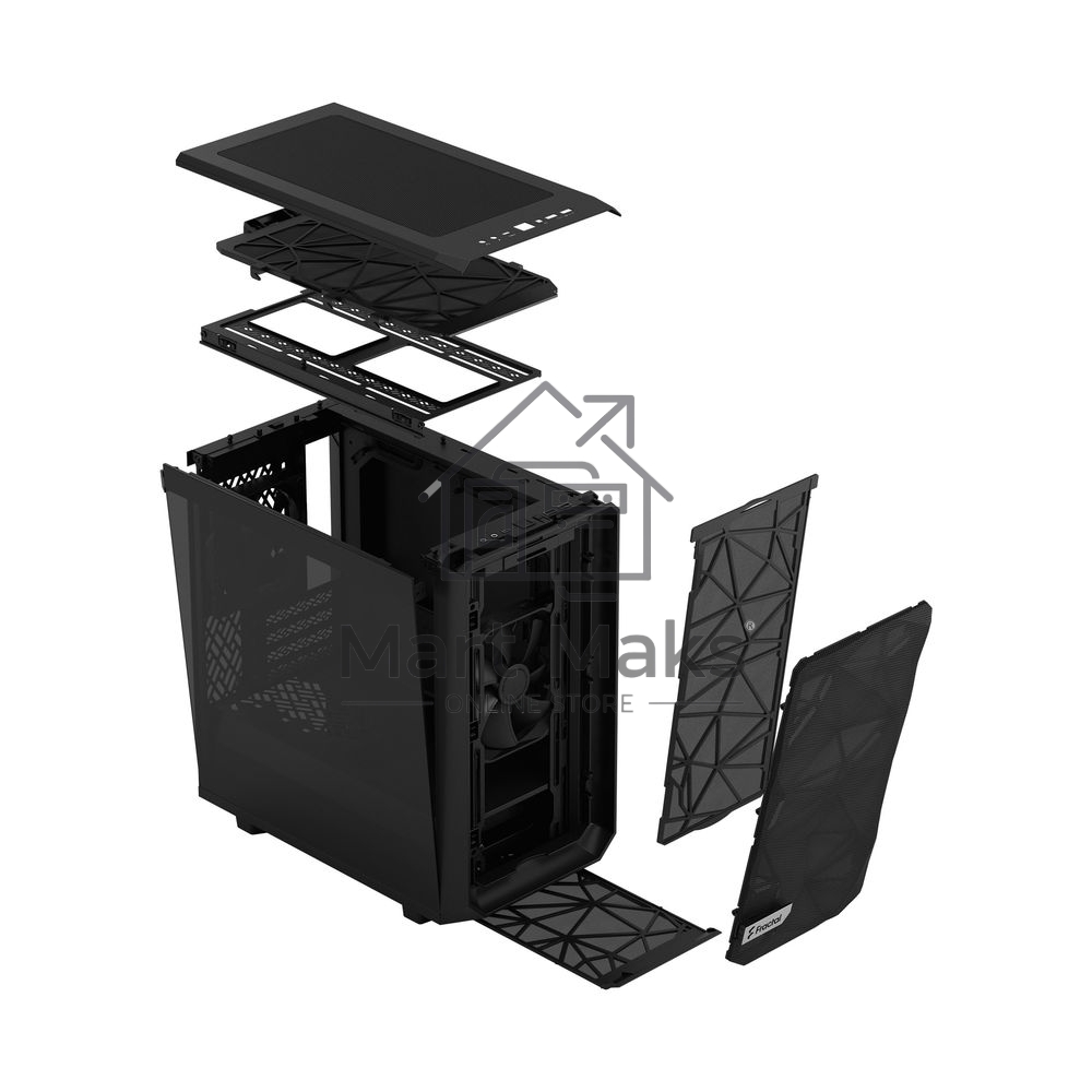 Корпус Fractal Design Meshify 2 Mini Black TG Dark Tint / FD-C-MES2M-01