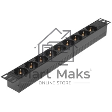 Блок розеток горизонтальный ExeGate ServerPro PDU-19H901 Al-9S-C14, 19