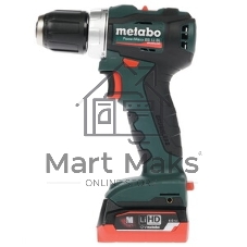 Дрель-шуруповерт Metabo PowerMaxx BS 12 6010365000, 12 В, 2 Ач, 40 Нм, щеточный