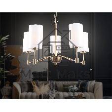 Люстра Ambrella light LH56051/5 BS/FR латунь/белый матовый E14*5 max 40W D590*950